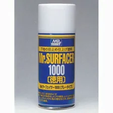 Mr. Hobby: Грунтовка спрей Mr. Surfacer 1000 (170 мл.)