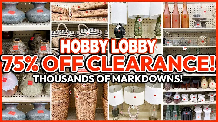 75% OFF HOBBY LOBBY ANNUAL CLEARANCE EVENT 🚨 | 1000+ Markdowns on HIGH-END Dupes! | Clearance Decor