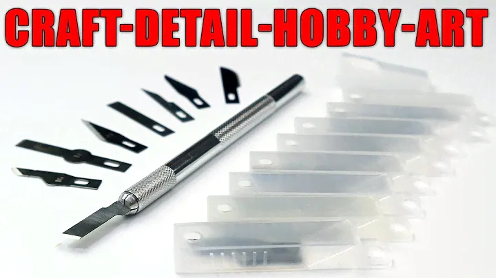 Precision Craft Knife With 40 Blades - Unboxing and Testing - Detail Knife - Hobby Knife - Art Knife