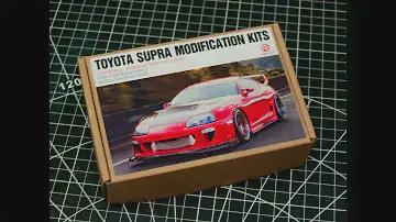 In-BOX Review-  HD03-0492 Hobby Design Toyota Supra Modifications Kits 1:24