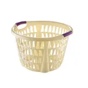 Корзина бельевая круглая 30 л Hobby Life Demka белый