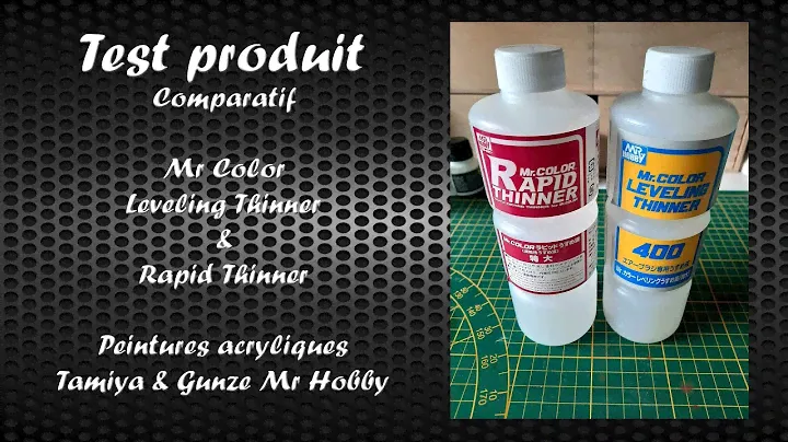 Test produit : Comparatif Rapid & Leveling Thinner