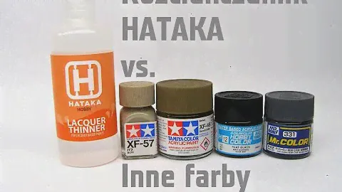 Hataka Lacquer Thinner vs. inne farby