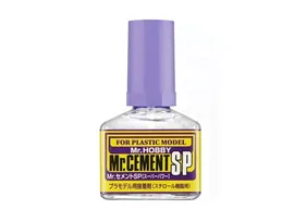 MC-131 Mr.Hobby Mr. Cement SP Клей для пластиковых моделей, с кисточкой, 40 мл.